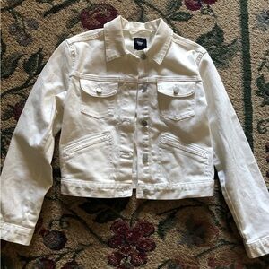 GAP Women's White Denim Jacket